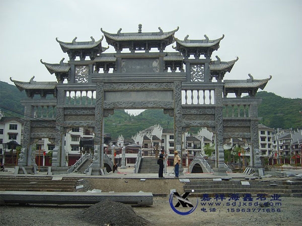 五門九樓石雕牌坊