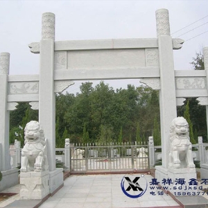 三門五樓簡易石雕牌坊